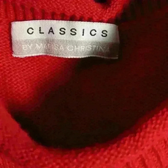 Womens Marisa Christina Christmas sweater L/Xl 3d grannycore - Picture 3 of 10